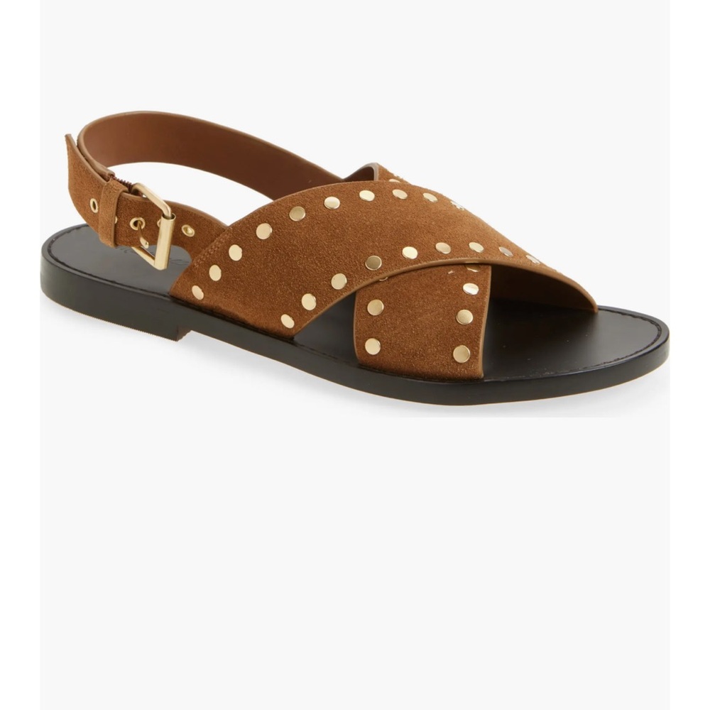 Madewell Tan Studded Sandals